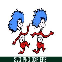 thing 1 thing 2 happy together svg, dr seuss svg, cat in the hat svg ds205122345