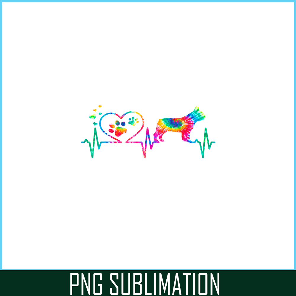 HL161023123-Frenchie Bulldog Heartbeat Tie Dye PNG, Frenchie Dog Lover PNG, French Dog Artwork PNG.png