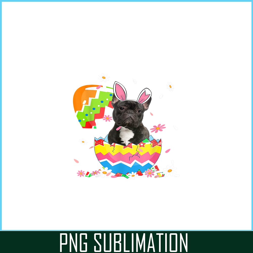 HL16102321-Cute French Bulldog Easter Day PNG, Bulldog Mascot PNG, Dog Lover PNG.png