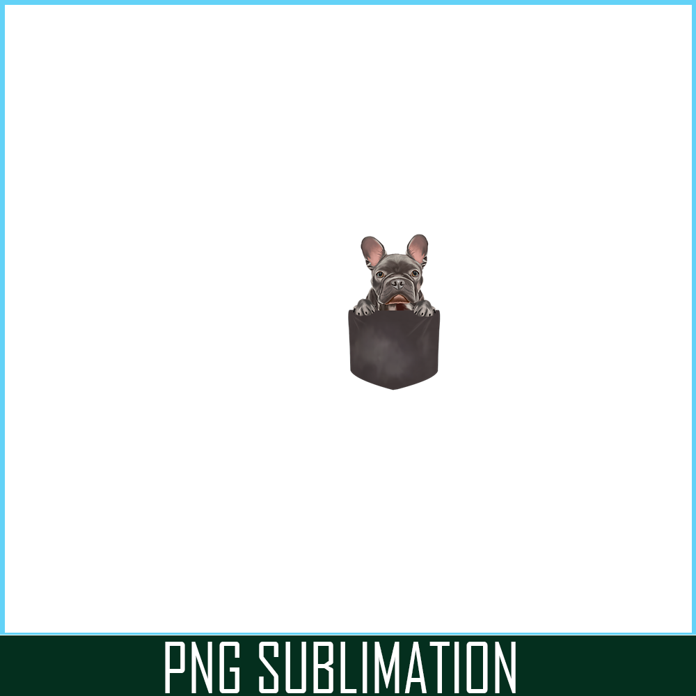 HL16102330-Dog In Pocket PNG, Dog Lover PNG, French Bulldog PNG.png