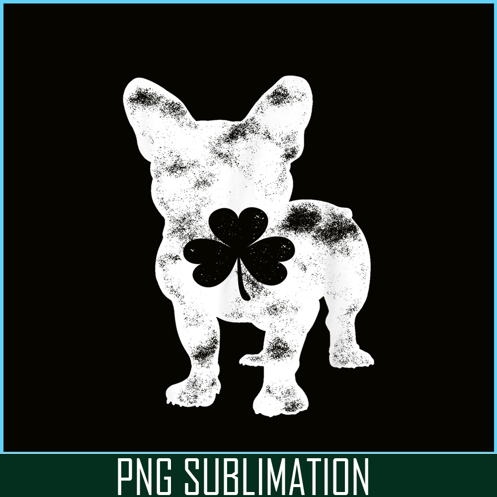 HL16102390-French Bulldog St Patricks Day PNG, Frenchie Dog Lover PNG, French Dog Artwork PNG.png