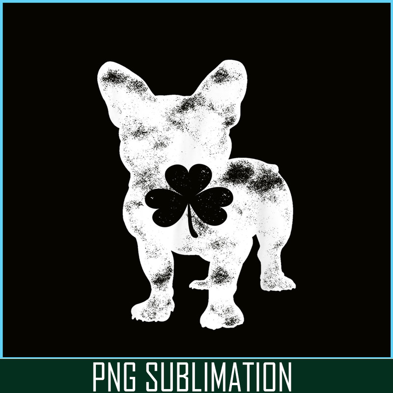 HL16102390-French Bulldog St Patricks Day PNG, Frenchie Dog Lover PNG, French Dog Artwork PNG.png