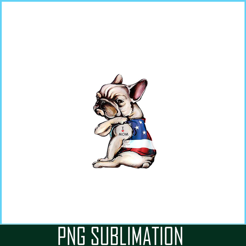 HL16102396-French Bulldog Tattoo PNG, Frenchie Dog Lover PNG, French Dog Artwork PNG.png
