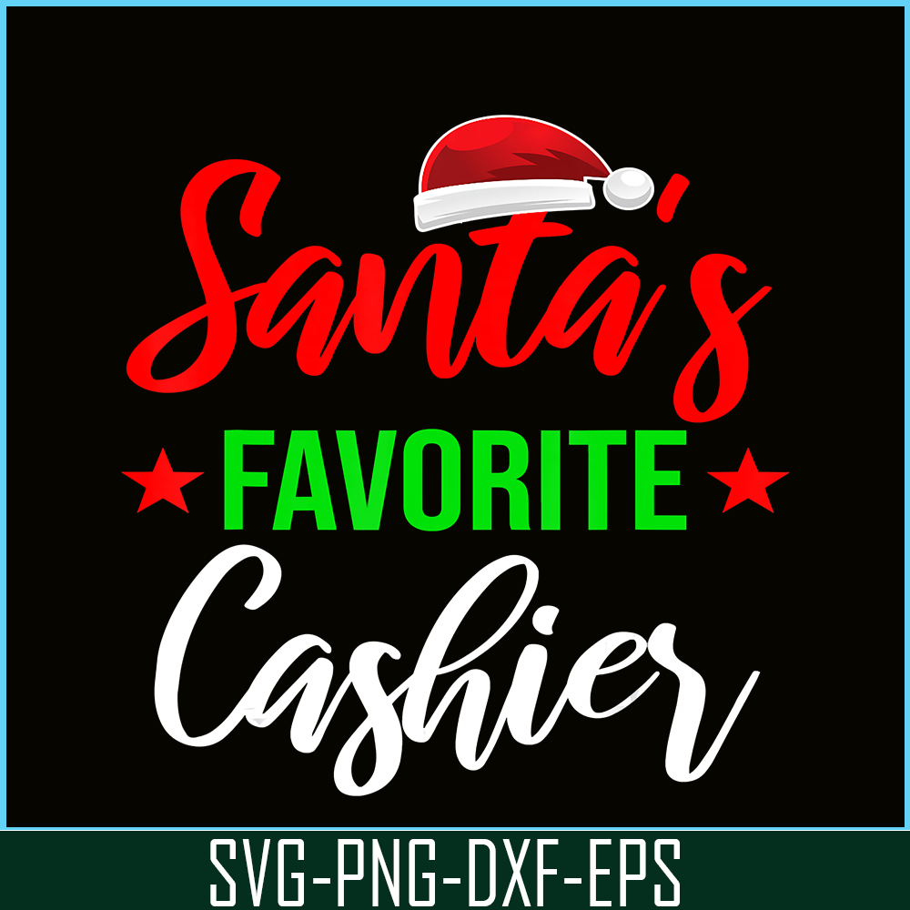 PNG141023117-Cashier Christmas Santa Clause Favorite Hat Xmas Funny Gift T-Shirt Png.png