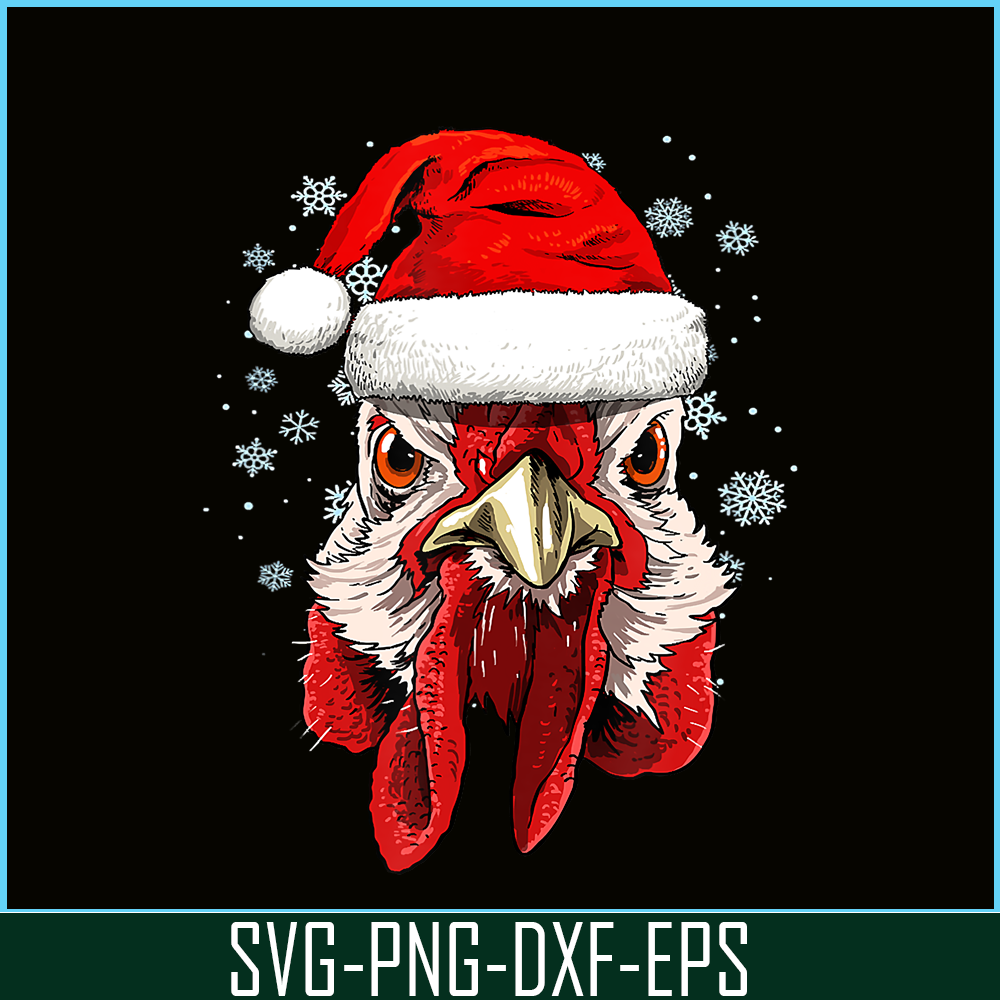 PNG141023125-Chicken Christmas Santa Hat Xmas Gifts Kids Boys Girls T-Shirt Png.png