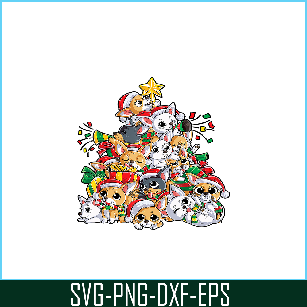 PNG141023128-Chihuahua Christmas Tree Dog Xmas Gift Santa Boys Kids Girls T-Shirt Png.png