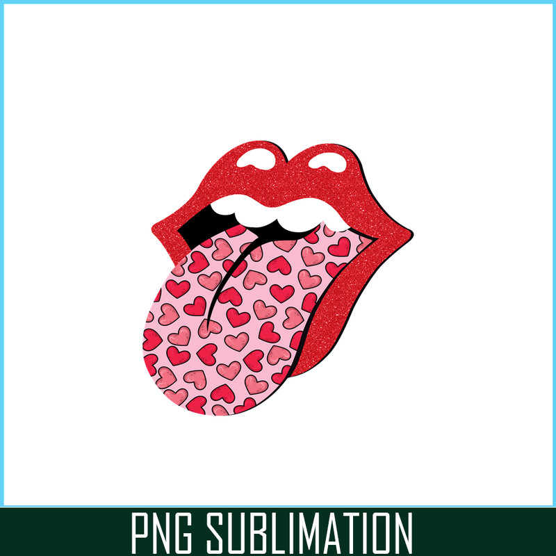 VLT21102350-Red Lips Tongue PNG, Sweet Valentine PNG, Valentine Holidays PNG.png