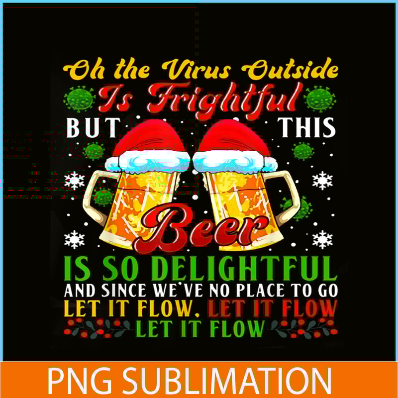 BEER28102357-Beer Is So Delightful PNG Beer Santa PNG Christmas Beer PNG.png