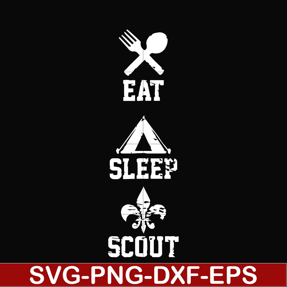CMP089-Eat sleep scout svg, camping svg, png, dxf, eps digital file CMP089.jpg