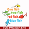 DR0002-One fish two fish red fish blue fish svg, png, dxf, eps file DR0002.jpg