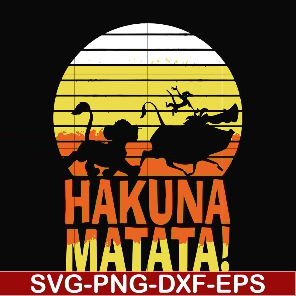 FN000160-Hakuna Matata svg, png, dxf, eps file FN000160.jpg