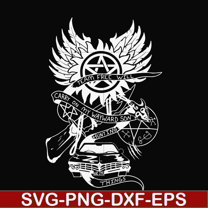 FN000268-Carry on my wayward son svg, png, dxf, eps file FN000268.jpg