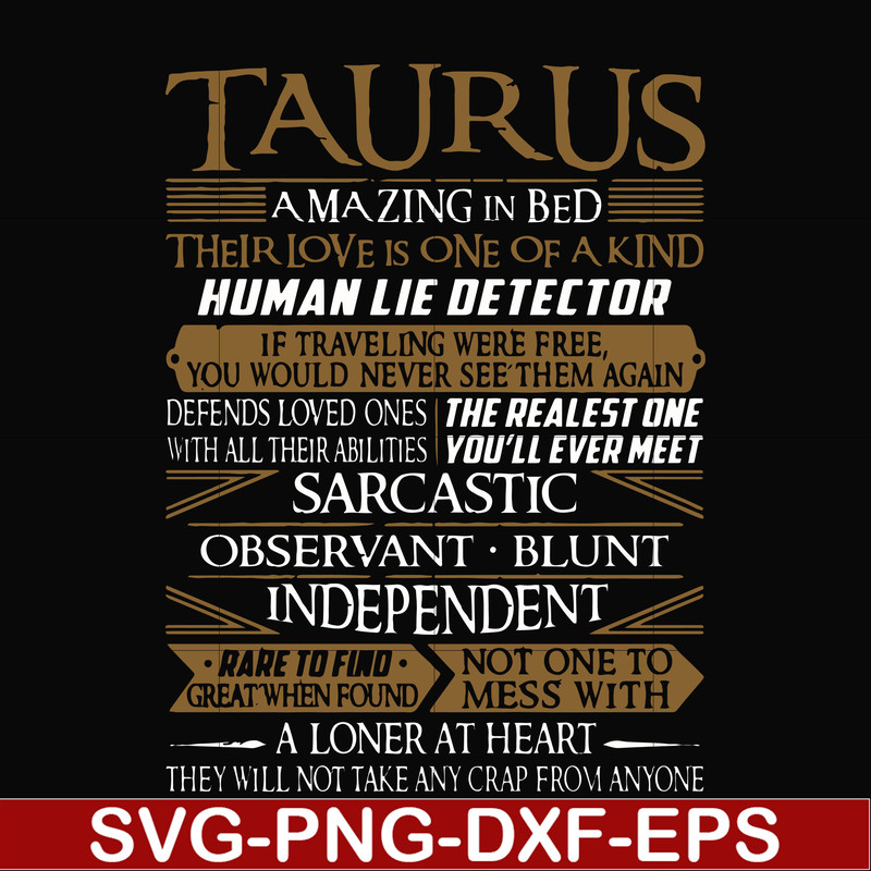 FN000376-Taurus rare to find not one to mess with amazing in bed svg, png, dxf, eps file FN000376.jpg