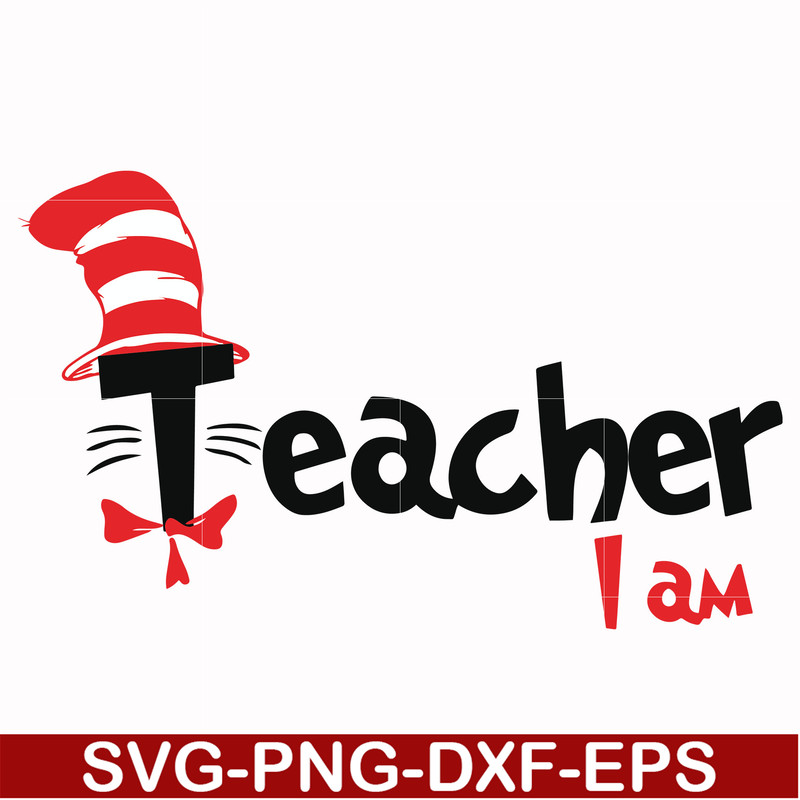 DR00061-Teacher I am svg, png, dxf, eps file DR00061.jpg