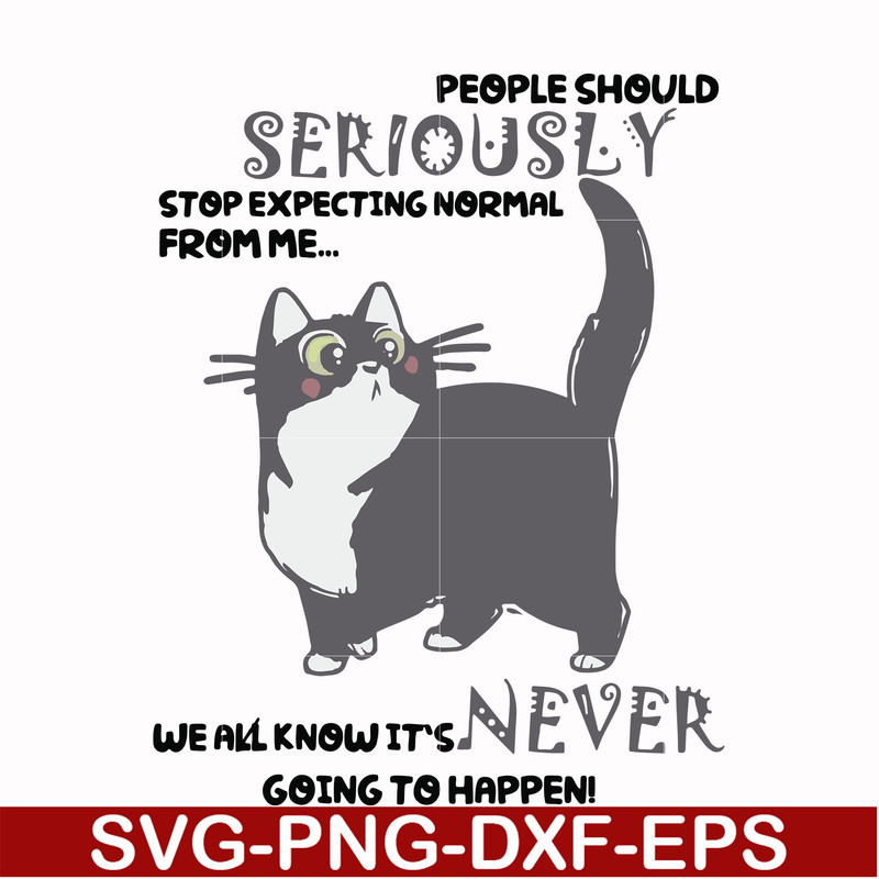 FN000123-People should seriously stop expecting normal from me we all know it's never going to happen svg, png, dxf, eps file FN000123.jpg