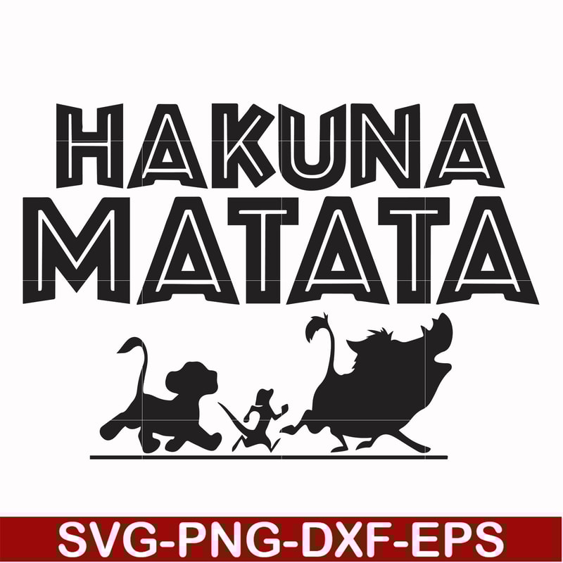 FN000157-Hakuna Matata svg, png, dxf, eps file FN000157.jpg