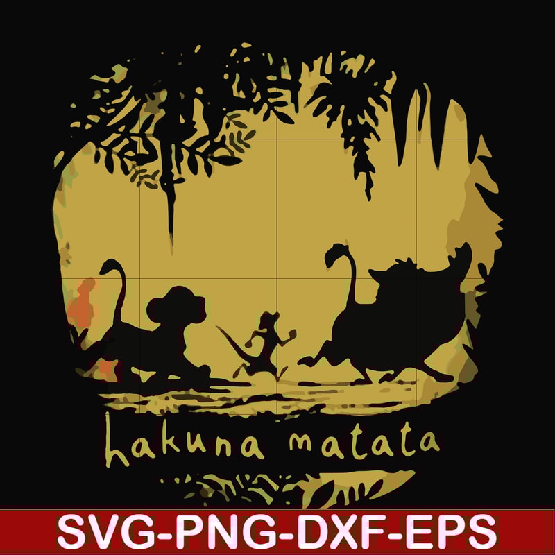 FN000159-Hakuna Matata svg, png, dxf, eps file FN000159.jpg