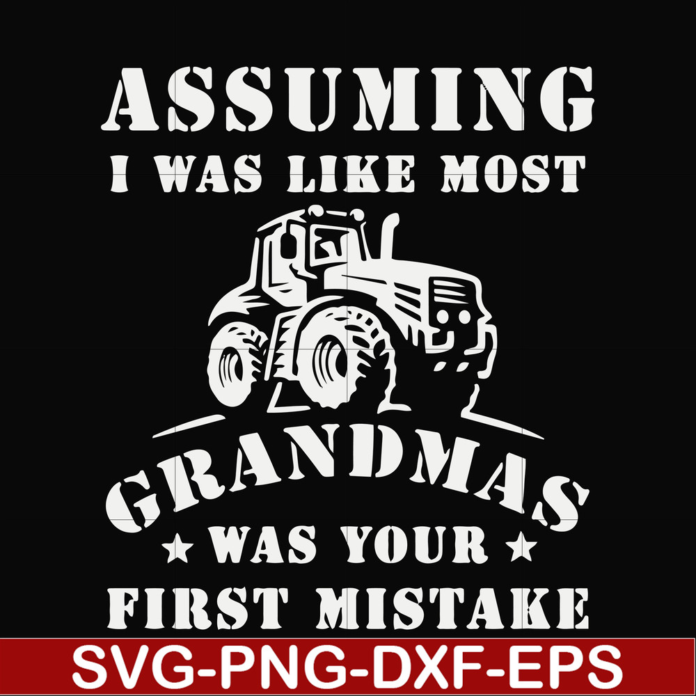 FN000485-Assuming I was like most grandmas was your first mistake svg, png, dxf, eps file FN000485.jpg