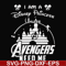 FN000499-I am a Disney Princess unless Avengers need me svg, png, dxf, eps file FN000499.jpg