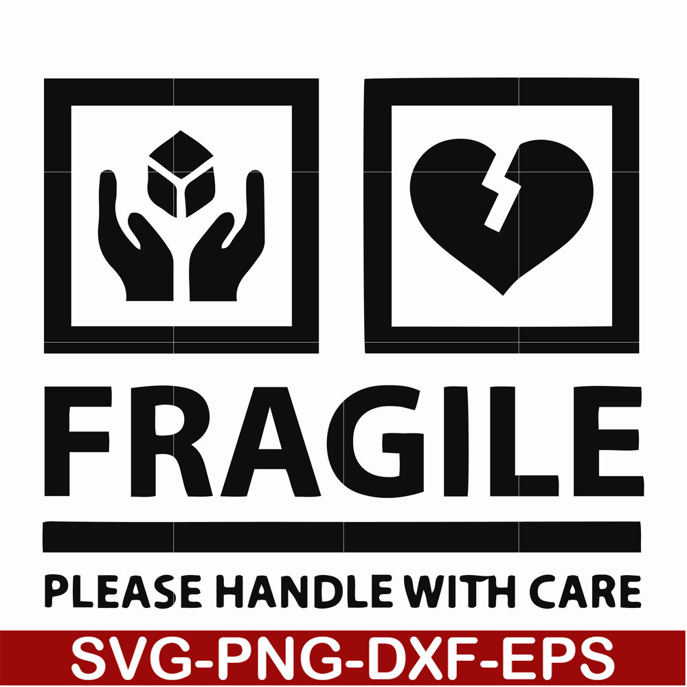 FN000566-Fragile please handle with care svg, png, dxf, eps file FN000566.jpg