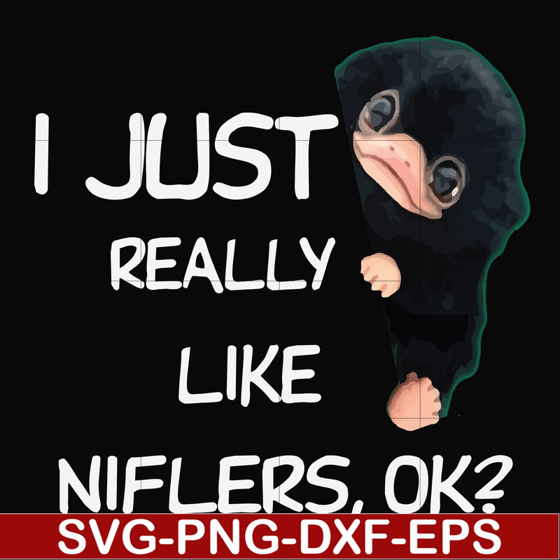 FN000793-I just really like niflers ok svg, png, dxf, eps file FN000793.jpg