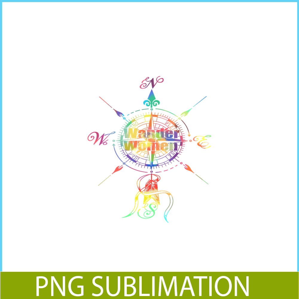 CAMP07112385-Wander Women PNG Camping PNG Compass On A American Flag Background PNG.png