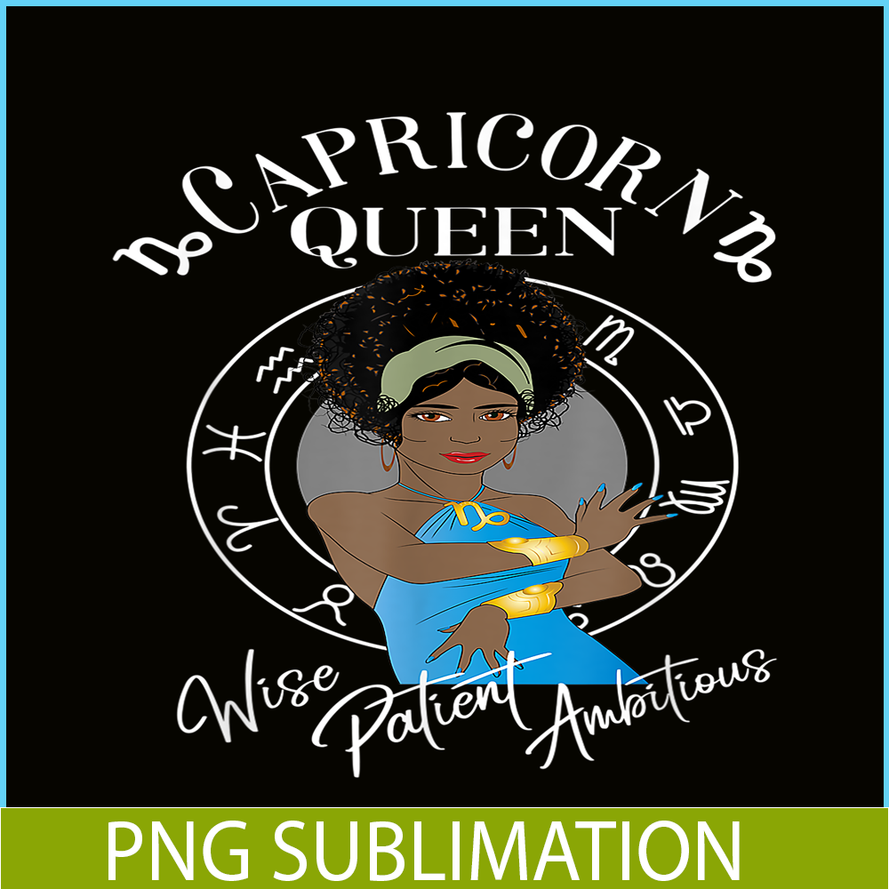 CPB28102310-Capricorn Black Queen PNG Horoscope African PNG Capricorn Feature PNG.png