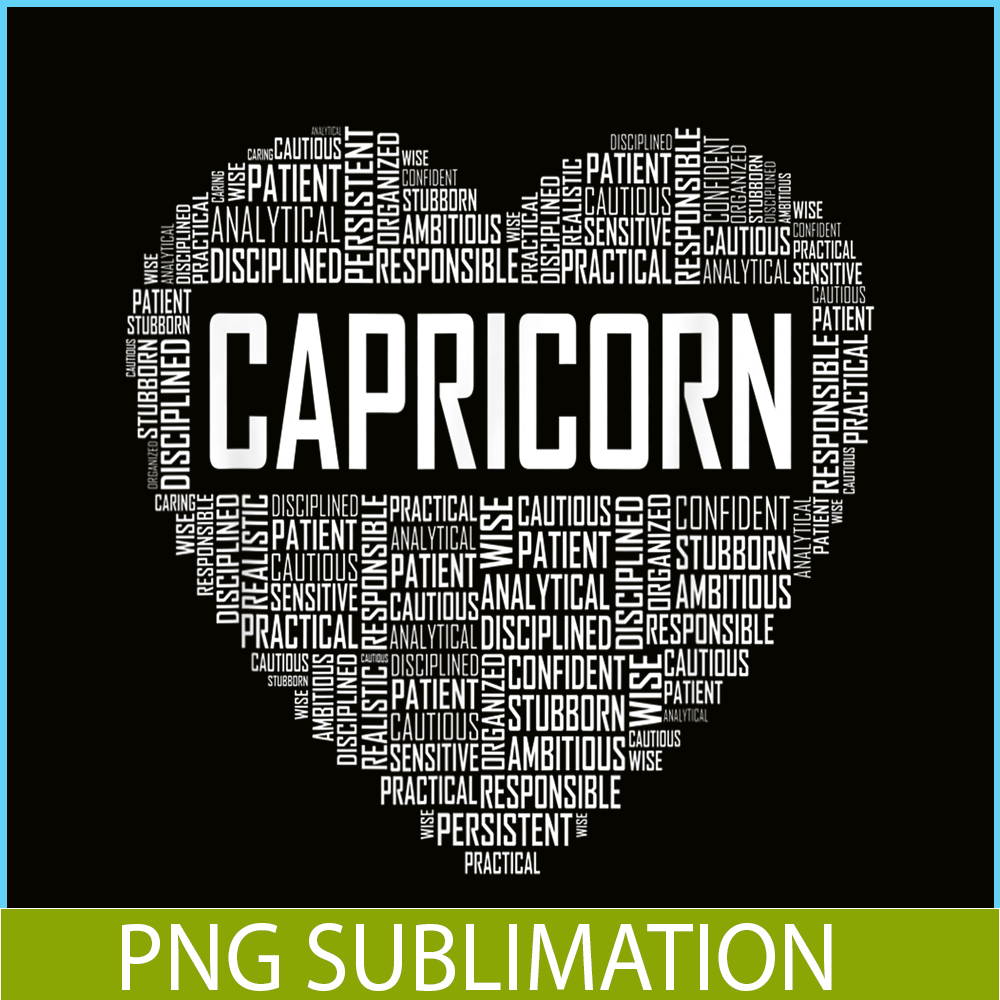CPB28102350-Capricorn Zodiac Traits PNG Horoscope Astrology Sign PNG Capricorn Heart PNG.png