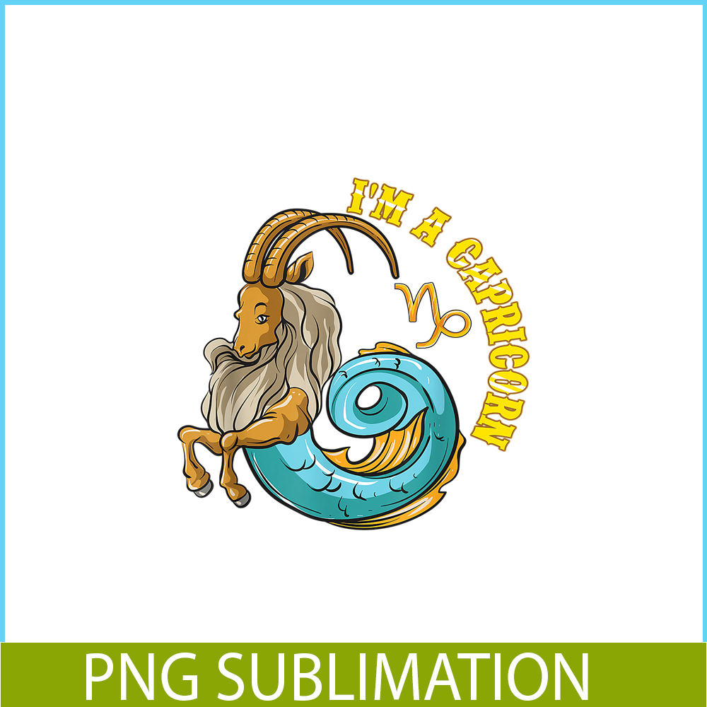 CPB28102387-Zodiac Sign PNG I Am A Capricorn PNG Goat Zodiac PNG.png
