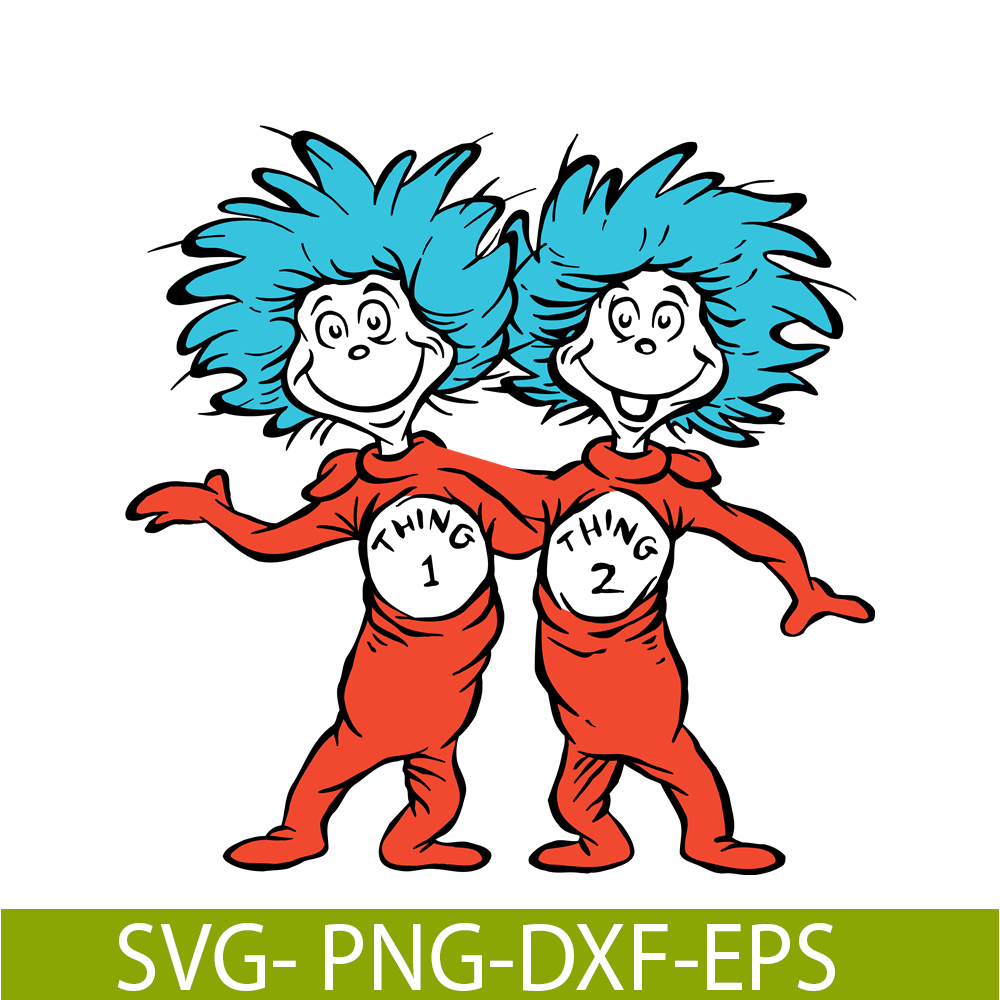 DS104122329-Thing One and Thing Two SVG, Dr Seuss SVG, Cat in the Hat SVG DS104122329.png