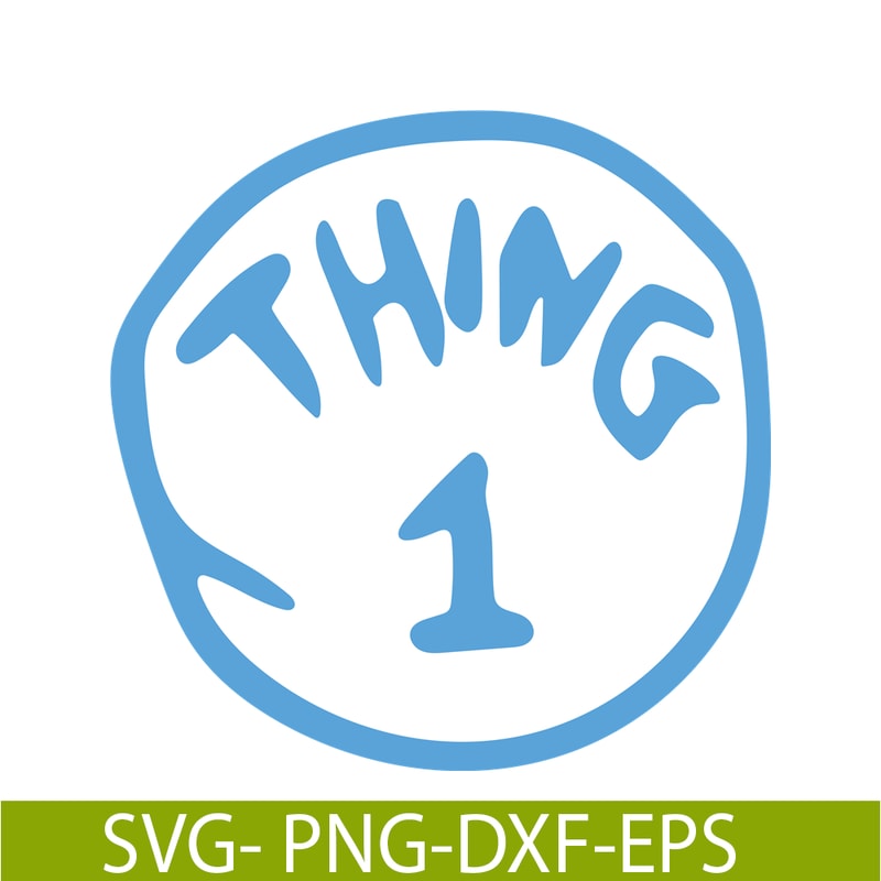 DS104122358-Thing 1 Text SVG, Dr Seuss SVG, Cat in the Hat SVG DS104122358.png