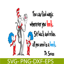 you can find magic wherever you look svg, dr seuss svg, dr seuss quotes svg ds2051223280