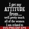FN000277-I get my attitude from well pretty much all of the women I am related to svg, png, dxf, eps file FN000277.jpg