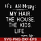 FN000327-It's all messy my hair the house the kids life svg, png, dxf, eps file FN000327.jpg