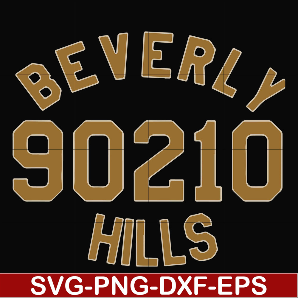 FN000652-Beverly 90210 hills svg, png, dxf, eps file FN000652.jpg