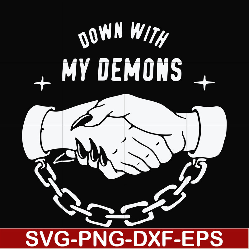 FN000697-Down with my Demons svg, png, dxf, eps file FN000697.jpg