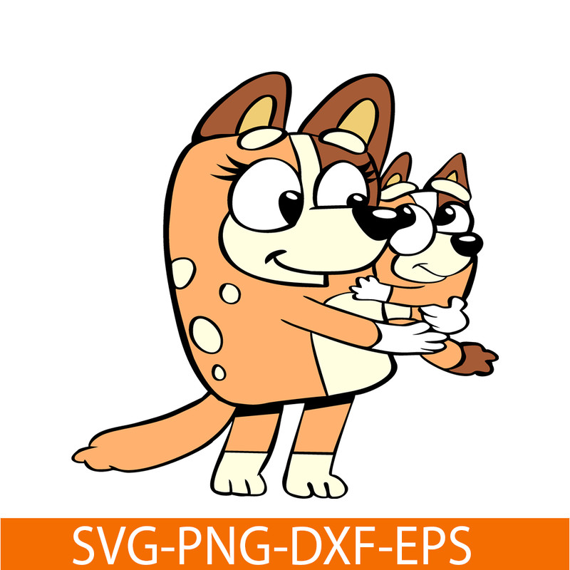 BL22112309-Chilli Heeler And Mom SVG PNG DXF EPS Bluey Family SVG Lovely Movie SVG.png