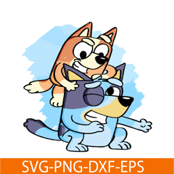 funny bluey siblings svg pdf png bandit and chilli svg bluey family svg