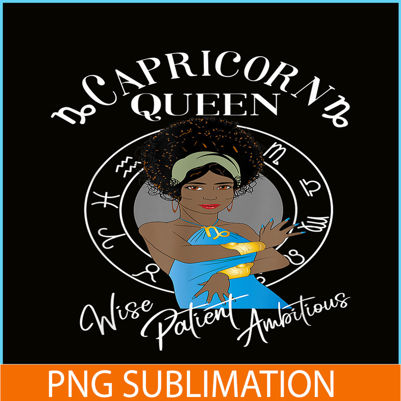 CPB28102310-Capricorn Black Queen PNG Horoscope African PNG Capricorn Feature PNG.png