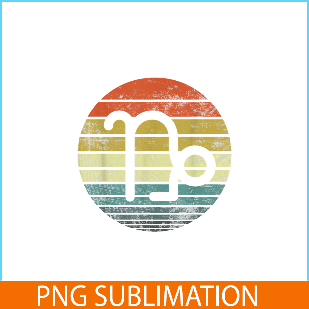 CPB28102313-Capricorn Gifts PNG Funny Retro Sunset PNG Zodiac Sign Birthday PNG.png