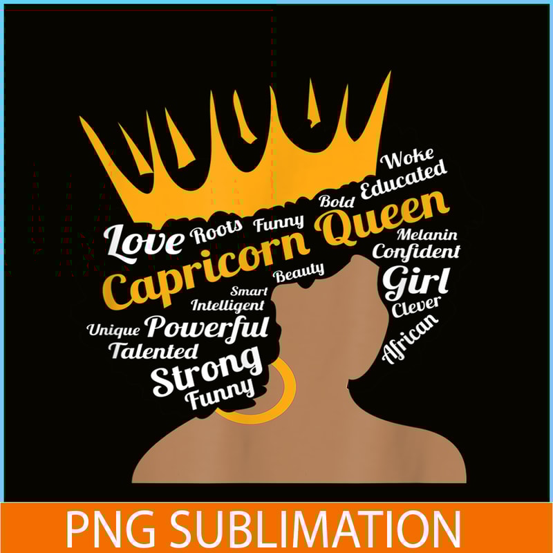 CPB28102386-Zodiac January Birthday PNG Capricorn Queen PNG December Birthday PNG.png