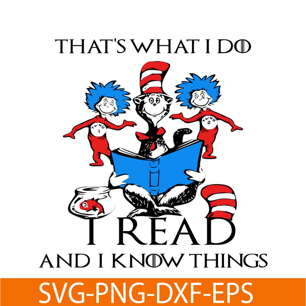 DS105122342-Cat in the hat reading rab SVG, Dr Seuss SVG, Cat In The Hat SVG DS105122342.png
