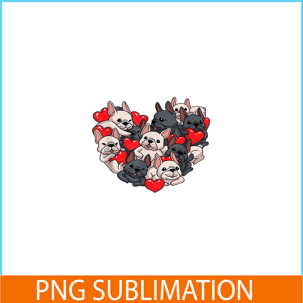 HL161023107-French Bulldog Valentine's Day PNG, Frenchie Dog Lover PNG, French Dog Artwork PNG.png