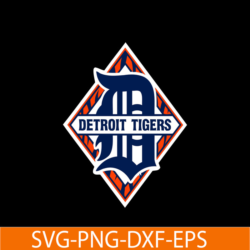 MLB01122360-Detroit Tigers The Diamond Shape Logo SVG, Major League Baseball SVG, MLB Lovers SVG MLB01122360.png