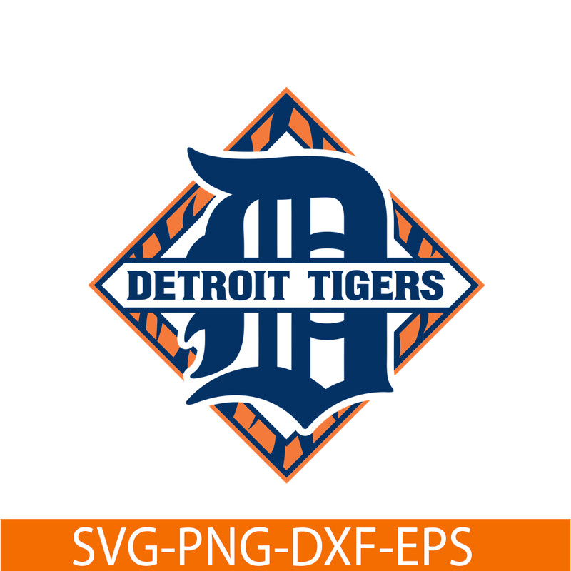 MLB01122362-Detroit Tigers The Blue Diamond Shape Logo SVG, Major League Baseball SVG, MLB Lovers SVG MLB01122362.png