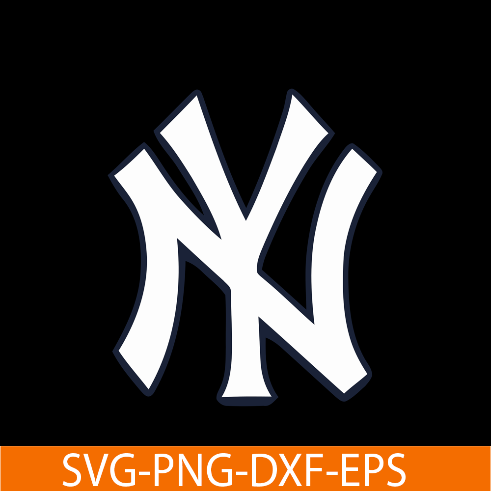 MLB204122327-NewYork Yankees White Logo SVG, Major League Baseball SVG, Baseball SVG MLB204122327.png