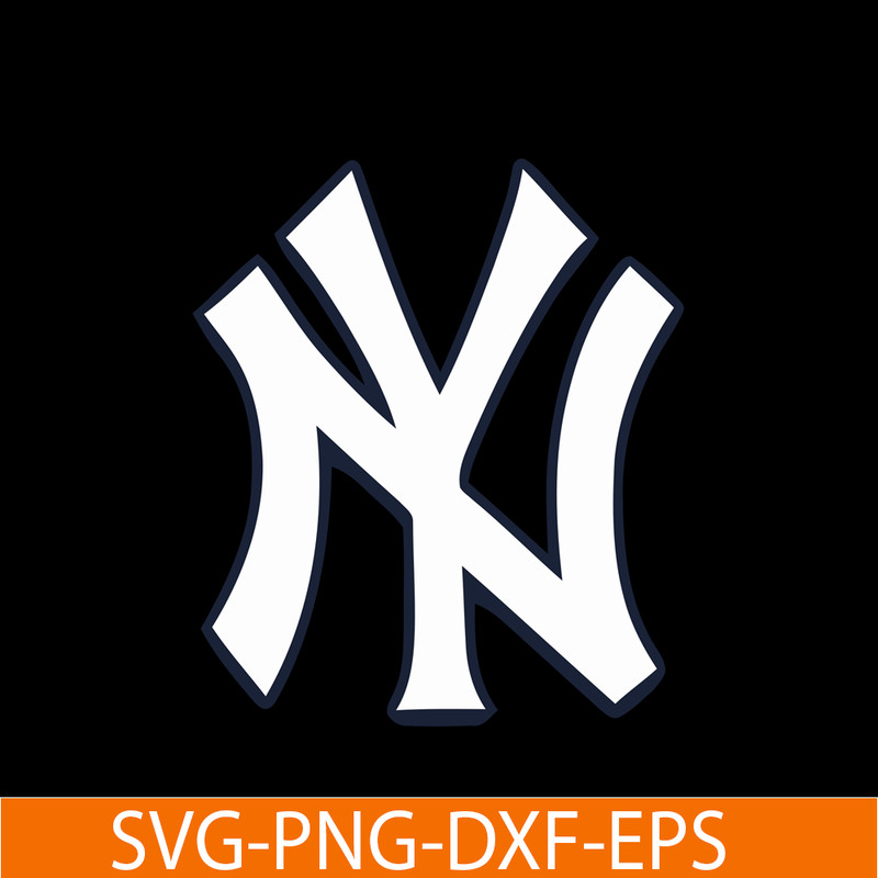 MLB204122327-NewYork Yankees White Logo SVG, Major League Baseball SVG, Baseball SVG MLB204122327.png