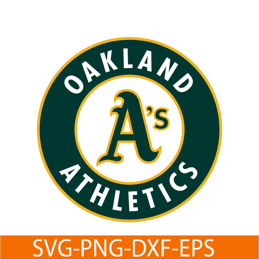 MLB204122340-Oakland Athletics SVG, Major League Baseball SVG, Baseball SVG MLB204122340.png