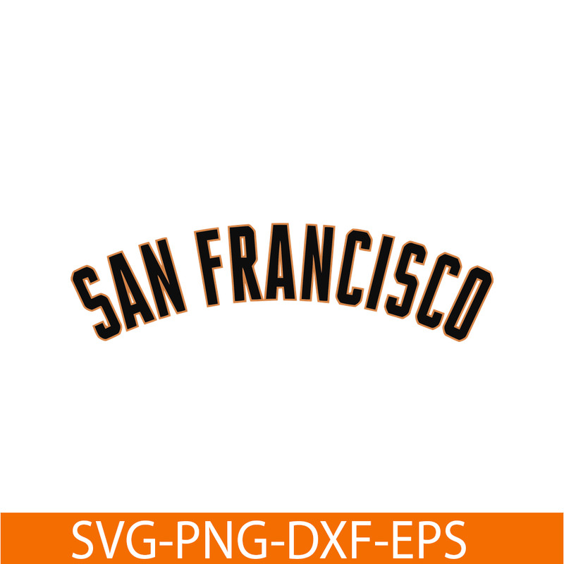 MLB204122392-San Francisco The Text SVG, Major League Baseball SVG, Baseball SVG MLB204122392.png