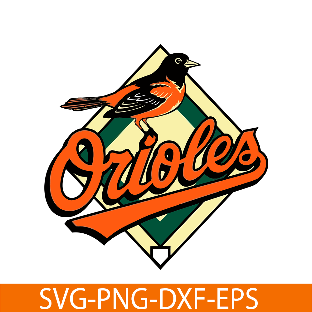 MLB30112333-Orioles Diamond Shaped Logo SVG PNG DXF EPS AI, Major League Baseball SVG, MLB Lovers SVG MLB30112333.png